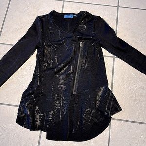 Vera Wang Jacket/shirt w zipper